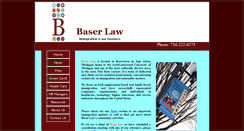 Desktop Screenshot of baserlaw.com