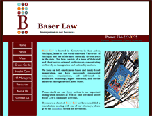 Tablet Screenshot of baserlaw.com